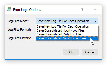 File Synchronization Logs Mode